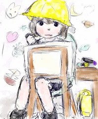 お絵かきしてる子