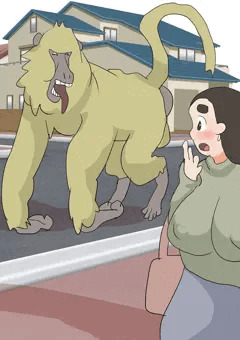 人懐っこいおさるさん