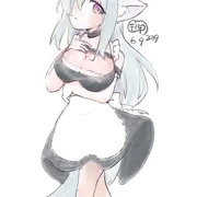 オオカミ耳メイドさん