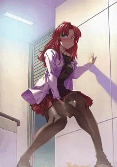 人気のない階段で