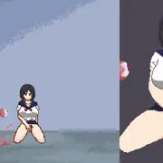 悪夢屋敷・無限牢獄　敵敗北エロシーン基本アニメーション08