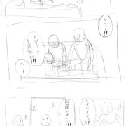 ラブホに来たカップル漫画　下絵