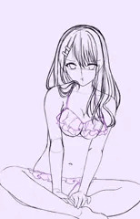 すねた顔