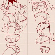 手書きパンツ３４