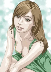 お姉さんの胸元