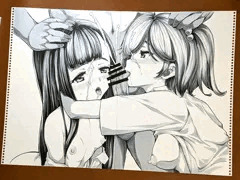 夜の落書き27　負けヒロイン温水佳樹x小鞠知花2枚セット