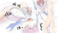 雪歩と生っすか!?サンデー（落描き）