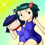 チエちゃんとヒラメちゃん