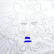 アイスと引き換えに挟ませてくれるキュアアルカナちゃん。