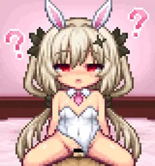 寝惚けているクシュちゃんにバニー衣装を着せて騎乗位