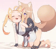 モカちゃんとコナツくんすまたなかよし