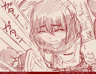 ［らくがき］通学中、急な尿意に耐えられず・・・