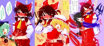 EX三人娘vsふたなり霊夢さん