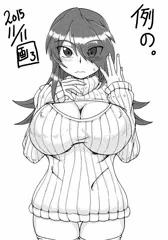 例のタートルネック。