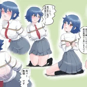 シンプル着衣緊縛縄抜けチャレンジ