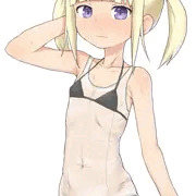 えっちな水着で水泳する子