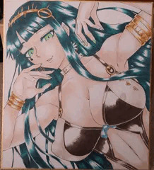 クレオパトラさん色紙