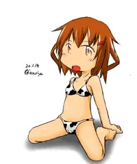 牛柄ビキニ雷