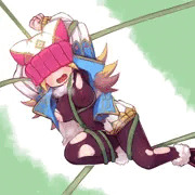 ツタに絡まったスズランちゃん