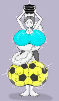 ふたなりWiifitトレーナーさん、チンポ巻き付けトレーニング