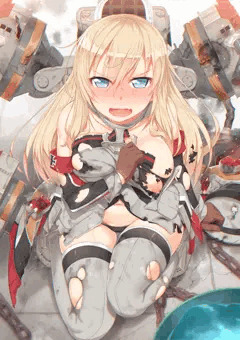 大破ビスマルク