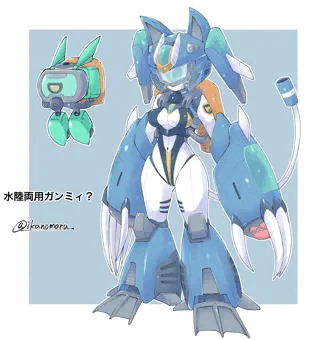 水着なロボ娘Vtuberガンミィさん！