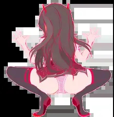 メイちゃんお尻見せつけオナニー