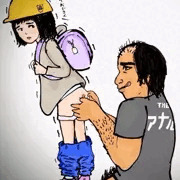 おしりの穴観察