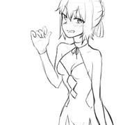 水着オルタでらくがき