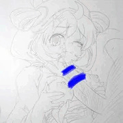 必死に呪いを解くふるるちゃん。