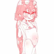 うへへ♥️　おじさんの水着、そんなに見たいのー？　もー、しょうがないなー、ちょっとだけだよ？