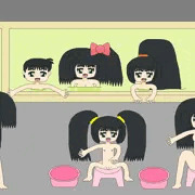 銭湯の母子2