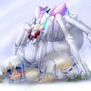 【異種姦】雪原疾走しようとしたら蜘蛛に捕まった