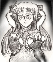 聖戦士ダンバイン 片乳を揉まれても気品を崩さないシーラ様。