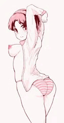 八橋っさん二色刷り風