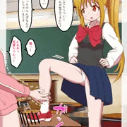虹夏ちゃんがふたなりぼっちちゃんをチン踏み射精