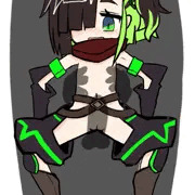 森のかえるさん所の娘の翠蛙ちゃん