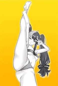 夜見れなちゃんI字バランス