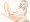 金髪でこ娘さん