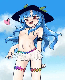 透けスカート天子ちゃん