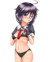 時雨ちゃんがたくしあげてくれた