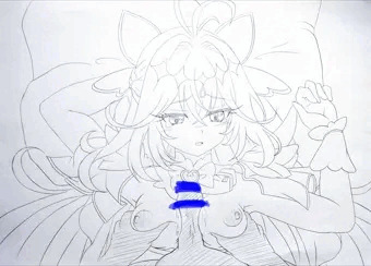 アイスと引き換えに挟ませてくれるキュアアルカナちゃん。