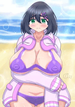 [R-18]大胆なビキニを着るうちの子