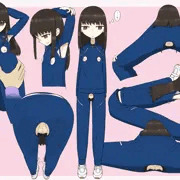穴あき体操服着せられて運動させられる女子