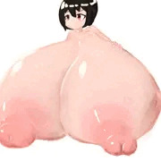 黒髪接地系超乳