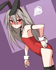 ウサギと化した狼女