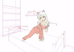 見て描いた
