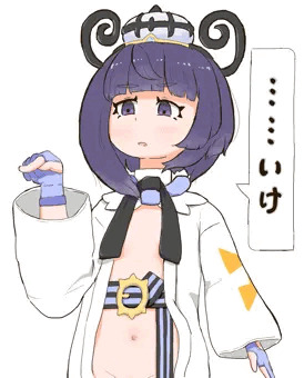 ナニかを指示するムクちゃん