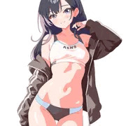 陸上女子の下乳