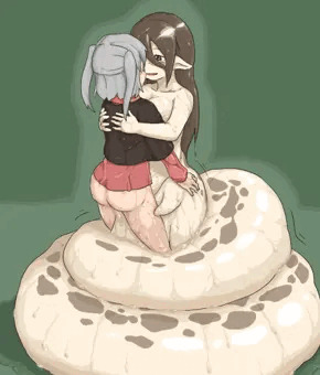 蛞蝓娘と女の子